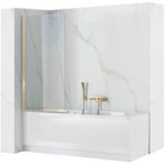 Шторка на ванную Rea Elegant Gold 70 W5600