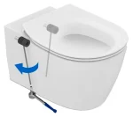 Комплект: инсталляция OLI 80 + клавиша смыва Slim черная матовая + унитаз подвесной Ideal Standard Connect AquaBlade с сиденьем Soft-Close, 885111+659055+E047901+E772401 — изображение 10