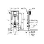 Инсталляция для унитаза Grohe Rapid SL 38719001 с кнопкой белой — изображение 7