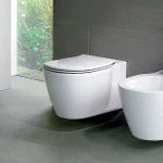 Комплект: инсталляция OLI 80 + клавиша смыва Slim черная матовая + унитаз подвесной Ideal Standard Connect AquaBlade с сиденьем Soft-Close, 885111+659055+E047901+E772401 — изображение 9