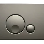 Кнопка смыва механическая OLI Globe 152953 серая soft-touch