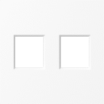 Накладка 2-я для розеток RJ45,TV,SAT, глянцевый белый, серия A07
