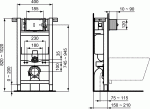 Система инсталляции для унитазов Ideal Standard Prosys Frame 150 M R009067 — изображение 2