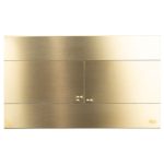 Кнопка смыва механическая OLI Slim 888565 INOX (золото), металл