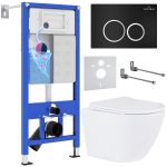 Комплект инсталляции с унитазом 6 в 1 Roxen StounFix Dual Fresh 506406 (состоит из: 710200, Santi 410260B, 530185-01)