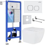 Комплект инсталляции с унитазом 6 в 1 Roxen StounFix Dual Fresh 534002 (состоит из: 710200, Santi 410280W, 530135-01)