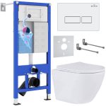 Комплект инсталляции с унитазом 6 в 1 Roxen StounFix Dual Fresh 569295 (состоит из: 710200, Caspia 410280W, 530185-01)