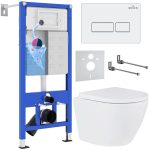 Комплект инсталляции с унитазом 6 в 1 Roxen StounFix Dual Fresh 570840 (состоит из: 710200, Caspia 410280W, 530185-02)