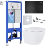 Комплект инсталляции с унитазом 6 в 1 Roxen StounFix Dual Fresh 579124 (состоит из: 710200, Caspia 410280B, 530185-02)