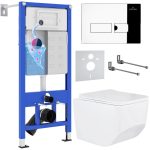 Комплект инсталляции с унитазом 6 в 1 Roxen StounFix Dual Fresh 594218 (состоит из: 710200, Caspia 410280CH, 530145-01)