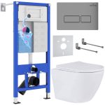 Комплект инсталляции с унитазом 6 в 1 Roxen StounFix Dual Fresh 597373 (состоит из: 710200, Caspia 410280M, 530185-01)