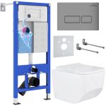 Комплект инсталляции с унитазом 6 в 1 Roxen StounFix Dual Fresh 608537 (состоит из: 710200, Caspia 410280M, 530145-01)