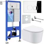 Комплект инсталляции с унитазом 6 в 1 Roxen StounFix Dual Fresh 913681 (состоит из: 710200, Santi 410260CH, 530120-01)