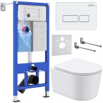 Комплект инсталляции с унитазом 6 в 1 Roxen StounFix Dual Fresh 920247 (состоит из: 710200, Caspia 410280W, 530120-01)