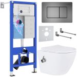 Комплект инсталляции с унитазом 6 в 1 Roxen StounFix Dual Fresh 960516 (состоит из: 710200, Steel 420280G, 530185-01Х)