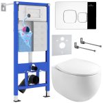 Комплект инсталляции с унитазом 6 в 1 Roxen StounFix Dual Fresh 964100 (состоит из: 710200, Santi 410280CH, 530170-01)