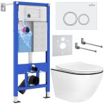 Комплект инсталляции с унитазом 6 в 1 Roxen StounFix Dual Fresh 964631 (состоит из: 710200, Santi 410260W, 530110-01B)