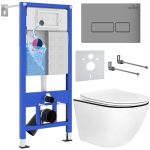 Комплект инсталляции с унитазом 6 в 1 Roxen StounFix Dual Fresh 964800 (состоит из: 710200, Caspia 410280M, 530110-01B)