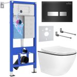 Комплект инсталляции с унитазом 6 в 1 Roxen StounFix Dual Fresh 964974 (состоит из: 710200, Glass 430280B, 530110-01B)