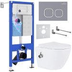 Комплект инсталляции с унитазом 6 в 1 Roxen StounFix Dual Fresh 966430 (состоит из: 710200, Santi 410280DG, 530185-01Х)