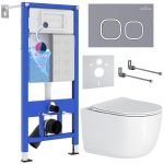 Комплект инсталляции с унитазом 6 в 1 Roxen StounFix Dual Fresh 966439 (состоит из: 710200, Santi 410280DG, 530160-01)