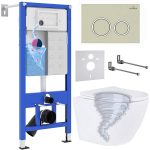Комплект инсталляции с унитазом 6 в 1 Roxen StounFix Dual Fresh 968346 (состоит из: 710200, Santi 410260BG, 530205-01)