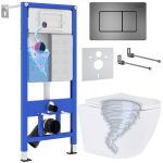 Комплект инсталляции с унитазом 6 в 1 Roxen StounFix Dual Fresh 968391 (состоит из: 710200, Steel 420280G, 530205-01)