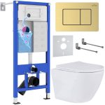 Комплект инсталляции с унитазом 6 в 1 Roxen StounFix Dual Fresh 968451 (состоит из: 710200, Steel 420280GB, 530185-01)