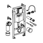 Инсталляция для унитаза Grohe Rapid SL 38719001 с кнопкой белой — изображение 5