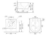 Комплект инсталляции с унитазом 6 в 1 Roxen StounFix Dual Fresh 964800 (состоит из: 710200, Caspia 410280M, 530110-01B) — изображение 15