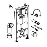 Инсталляция для унитаза Grohe Rapid SL с кнопкой Grohe Skate Air, хром, 38536001+38505000 — изображение 7
