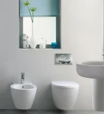 Комплект: инсталляция OLI 80 + клавиша смыва Slim черная матовая + унитаз подвесной Ideal Standard Connect AquaBlade с сиденьем Soft-Close, 885111+659055+E047901+E772401 — изображение 6