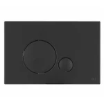 Кнопка смыва механическая OLI Globe 152952 черная soft-touch