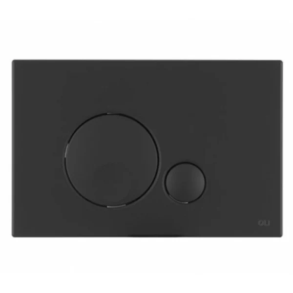 Кнопка смыва механическая OLI Globe 152952 черная soft-touch