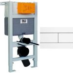 Инсталляция для унитаза OLI Expert 82 + клавиша смыва Slim белая 659041