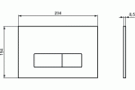 Комплект инсталляции Ideal Standard с клавишей хром R020467+R0121AA — изображение 5