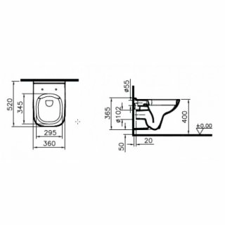 Комплект Vitra S20 Rim-Ex 9004B003-7207 4 в 1 — изображение 4