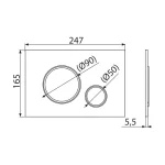 Кнопка смыва AlcaPlast ALCA M770 белая — изображение 2