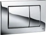 Кнопка смыва механическая OLI Metal Dual 656004 сталь хром (антивандальная)