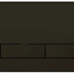 Кнопка смыва механическая OLI Narrow 152942 черная soft-touch