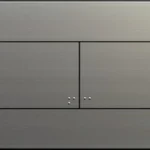 Кнопка смыва механическая OLI Slim 057141 INOX (нержавеющая сталь)