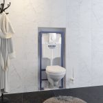 Инсталляция для унитаза Grohe Rapid SL с кнопкой Grohe Skate Air, хром, 38536001+38505000 — изображение 5