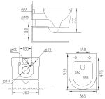 Комплект инсталляции с унитазом 6 в 1 Roxen StounFix Dual Fresh 531880 (состоит из: 710200, Santi 410260M, 530155-01) — изображение 18