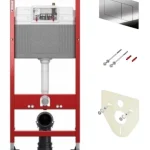 Система инсталляции для унитазов Tece TECEbase kit 9 400 412 4 в 1 с кнопкой смыва