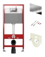 Система инсталляции для унитазов Tece TECEbase kit 9 400 412 4 в 1 с кнопкой смыва