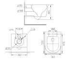 Комплект инсталляции с унитазом 6 в 1 Roxen StounFix Dual Fresh 964332 (состоит из: 710200, Santi 410260CH, 530160-01) — изображение 17