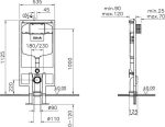 Инсталляция с унитазом Vitra Norm Fit 9773B099-7207, крышка микролифт, быстросъемная, клавиша хром, комплект — изображение 5