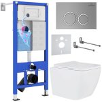 Комплект инсталляции с унитазом 6 в 1 Roxen StounFix Dual Fresh 530473 (состоит из: 710200, Santi 410260M, 530135-01)