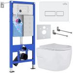 Комплект инсталляции с унитазом 6 в 1 Roxen StounFix Dual Fresh 576390 (состоит из: 710200, Caspia 410280W, 530155-01)