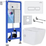Комплект инсталляции с унитазом 6 в 1 Roxen StounFix Dual Fresh 577477 (состоит из: 710200, Caspia 410280W, 530135-01X)